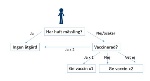 Fl&ouml;desschema f&ouml;r smittspridning m&auml;ssling