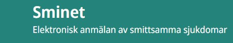 F&ouml;rest&auml;ller en bildikon till Sminet f&ouml;r elektronisk anm&auml;lan av smittsamma sjukdomar. 