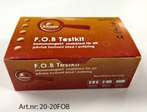 Produkt Faeces Hb, provtagningskit med kassett